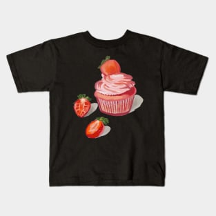 Strawberry Cupcakes Kids T-Shirt